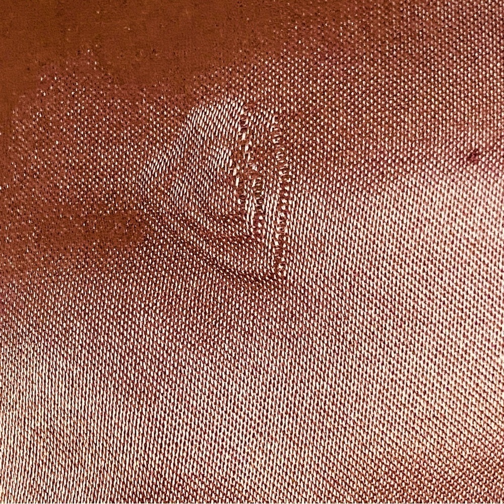 TOPSHOP Rust Rose Gold Satin Bomber Jacket - Picture 7 of 7
